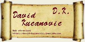 David Kucanović vizit kartica